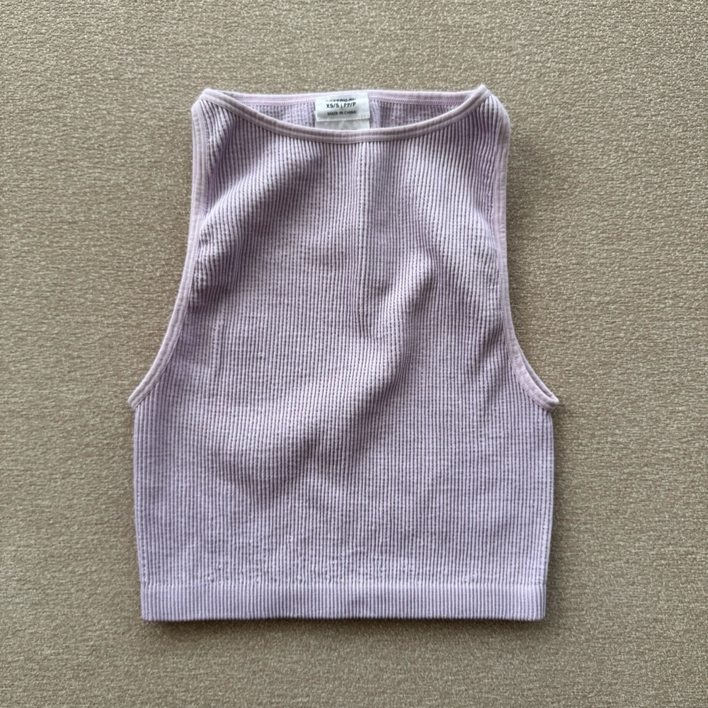Cotton On Lilac Ribbed Tank Top